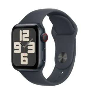Apple Watch SE GPS   Cellular 44mm Midnight Aluminium Case with Midnight Sport Band - M/L