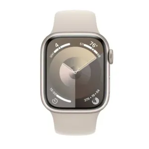 Apple Watch Series 9 GPS 41mm Starlight Aluminium Case with Starlight Sport Band - M/L