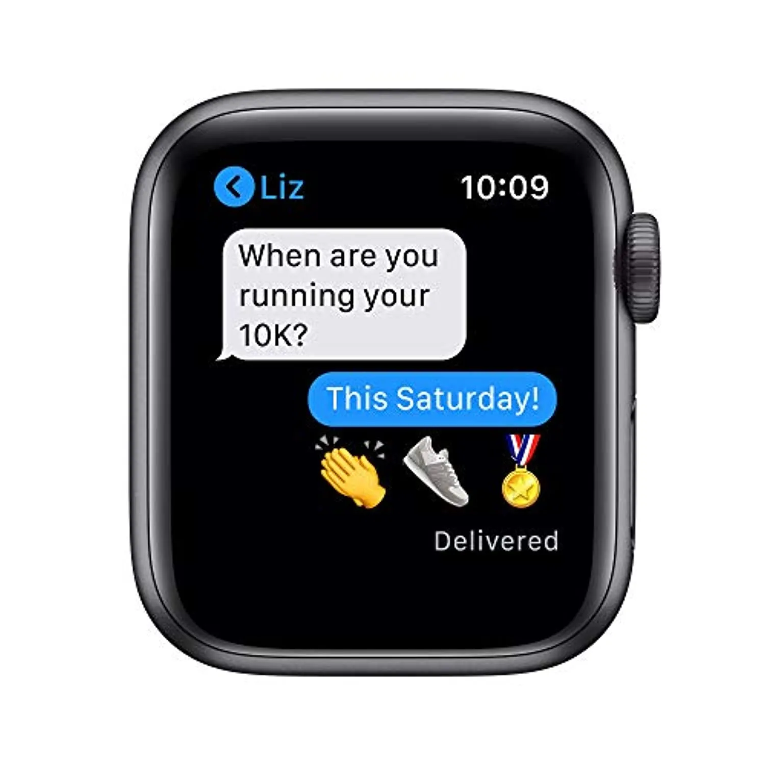 Apple Watch Series 6 (GPS, 40mm) - Space Gray Aluminum Case with Black Sport Band