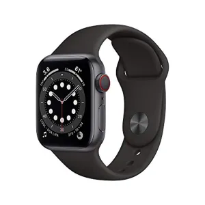 Apple Watch Series 6 (GPS   Cellular, 40mm) - Space Gray Aluminum Case with Black Sport Band