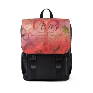 Aries Unisex Casual Shoulder Backpack