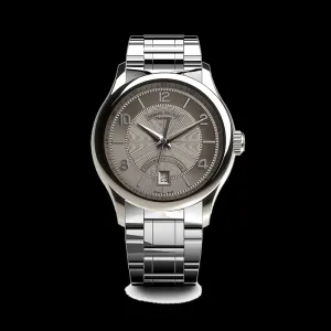 ARMAND NICOLET M02-4 MEN'S AUTOMATIC STEEL BRACELET GREY DIAL WATCH