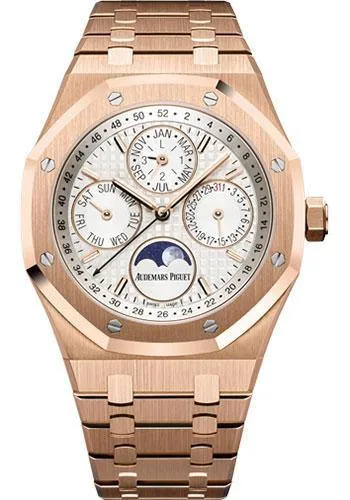 Audemars Piguet Royal Oak Perpetual Calendar Watch-Silver Dial 41mm-26574OR.OO.1220OR.01