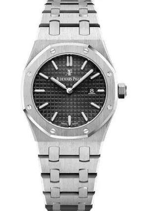 Audemars Piguet Royal Oak Quartz Watch-Black Dial 33mm-67650ST.OO.1261ST.01
