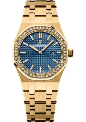 Audemars Piguet Royal Oak Quartz Watch-Blue Dial 33mm-67651BA.ZZ.1261BA.02