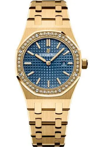 Audemars Piguet Royal Oak Quartz Watch-Blue Dial 33mm-67651BA.ZZ.1261BA.02