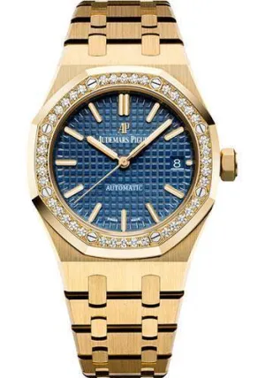 Audemars Piguet Royal Oak Selfwinding Watch Blue Dial 37mm - 15451BA.ZZ.1256BA.01
