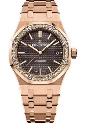 Audemars Piguet Royal Oak Selfwinding Watch Brown Dial 37mm - 15451OR.ZZ.1256OR.04