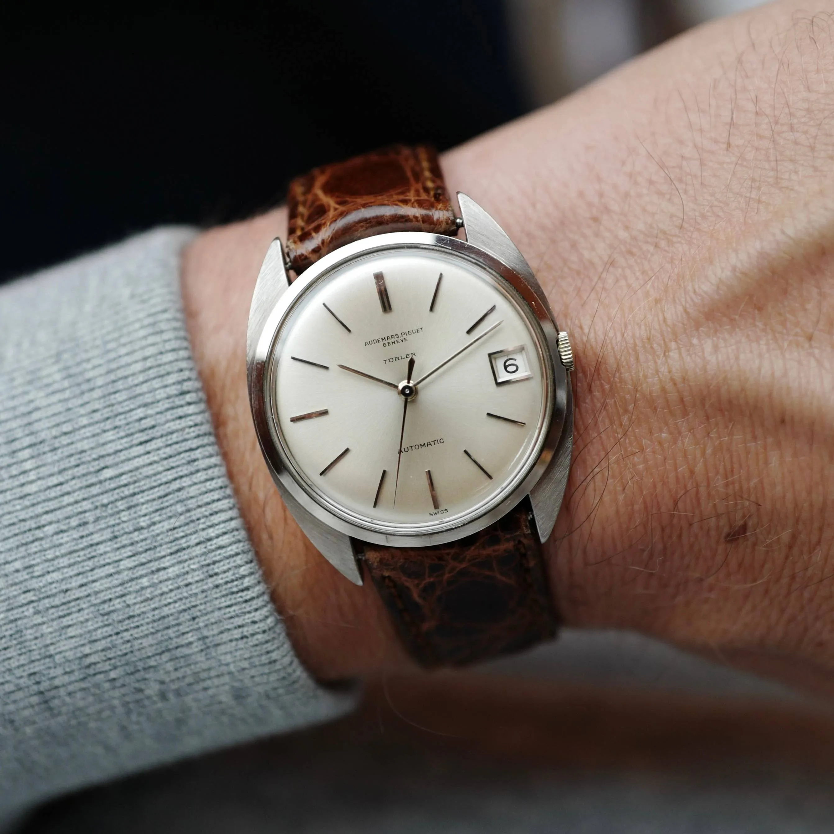 Audemars Piguet White Gold Automatic Watch Ref. 5205 Retailed by Turler