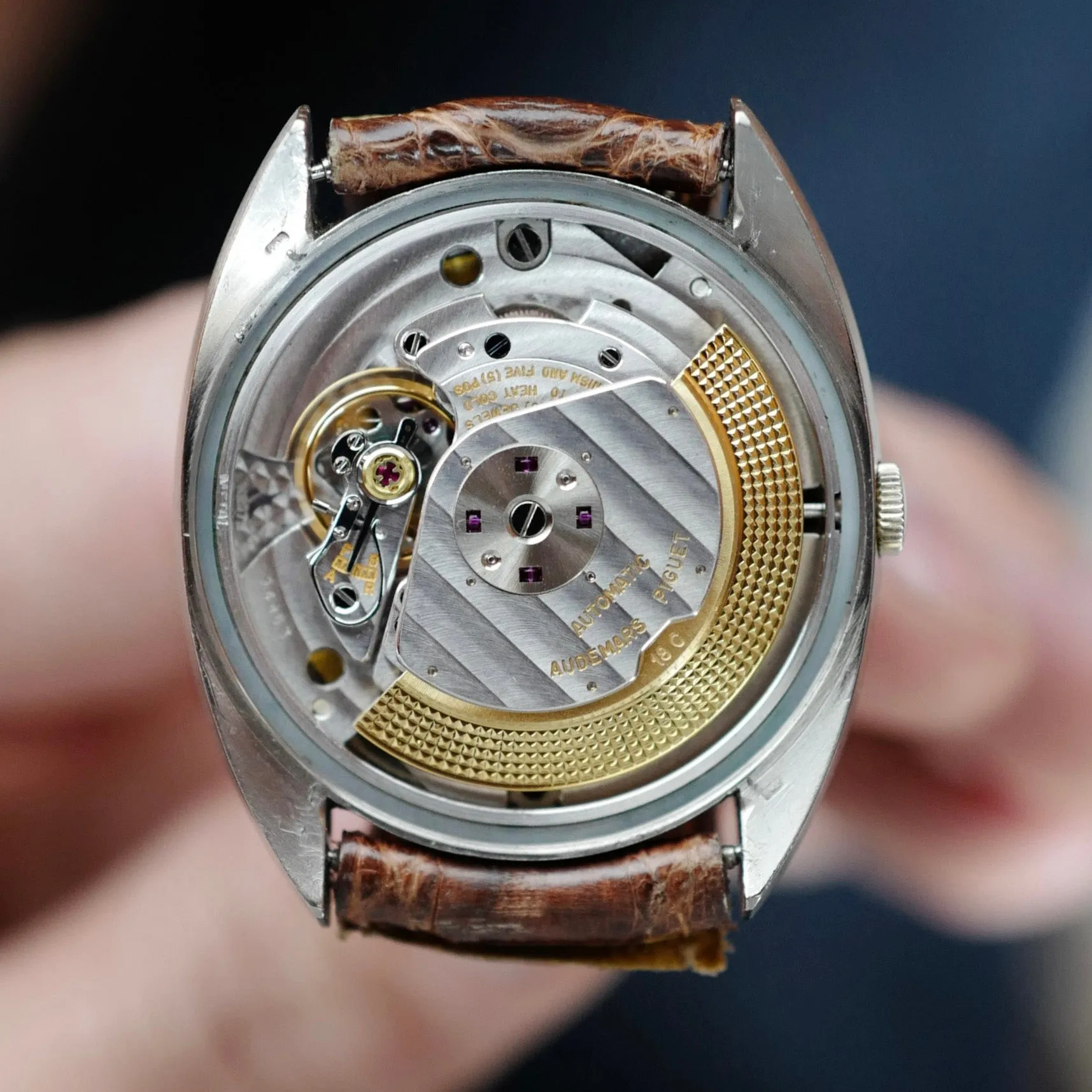 Audemars Piguet White Gold Automatic Watch Ref. 5205 Retailed by Turler