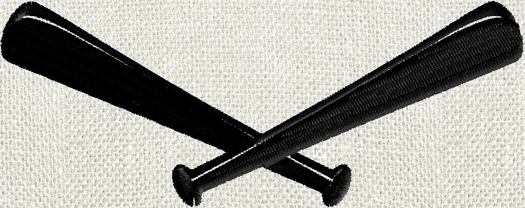 Baseball Bats LARGE Font Frame Monogram Design -Font not included - EMBROIDERY DESIGN FILE