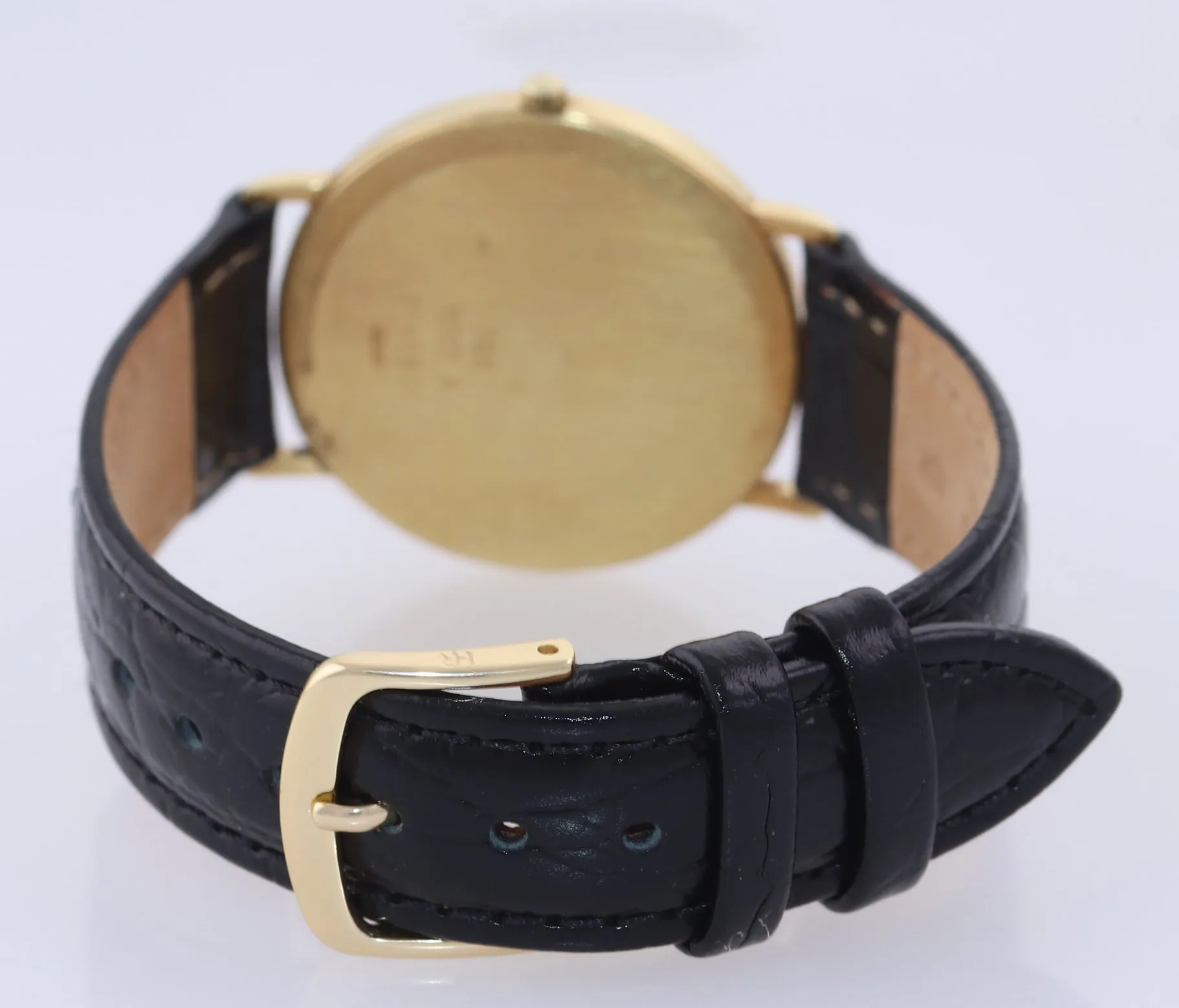 Baume & Mercier Classic Solid 18k Gold 33mm Quartz 15172A White Roman Watch