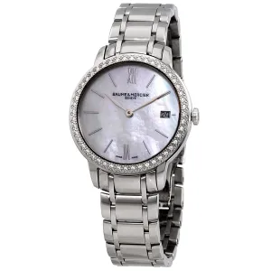 Baume et Mercier Classima Quartz White Mother of Pearl Dial Ladies Watch 10478