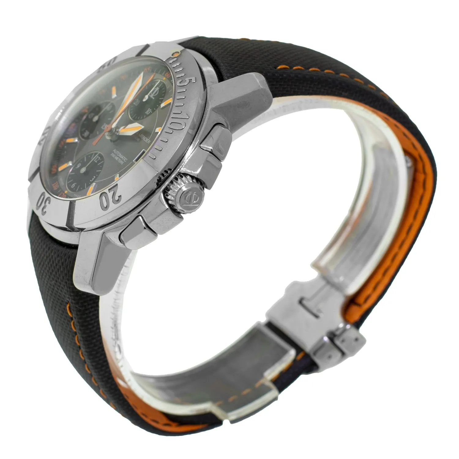 Baume Mercier Capeland Chronograph 38mm Stainless Steel Grey 65405