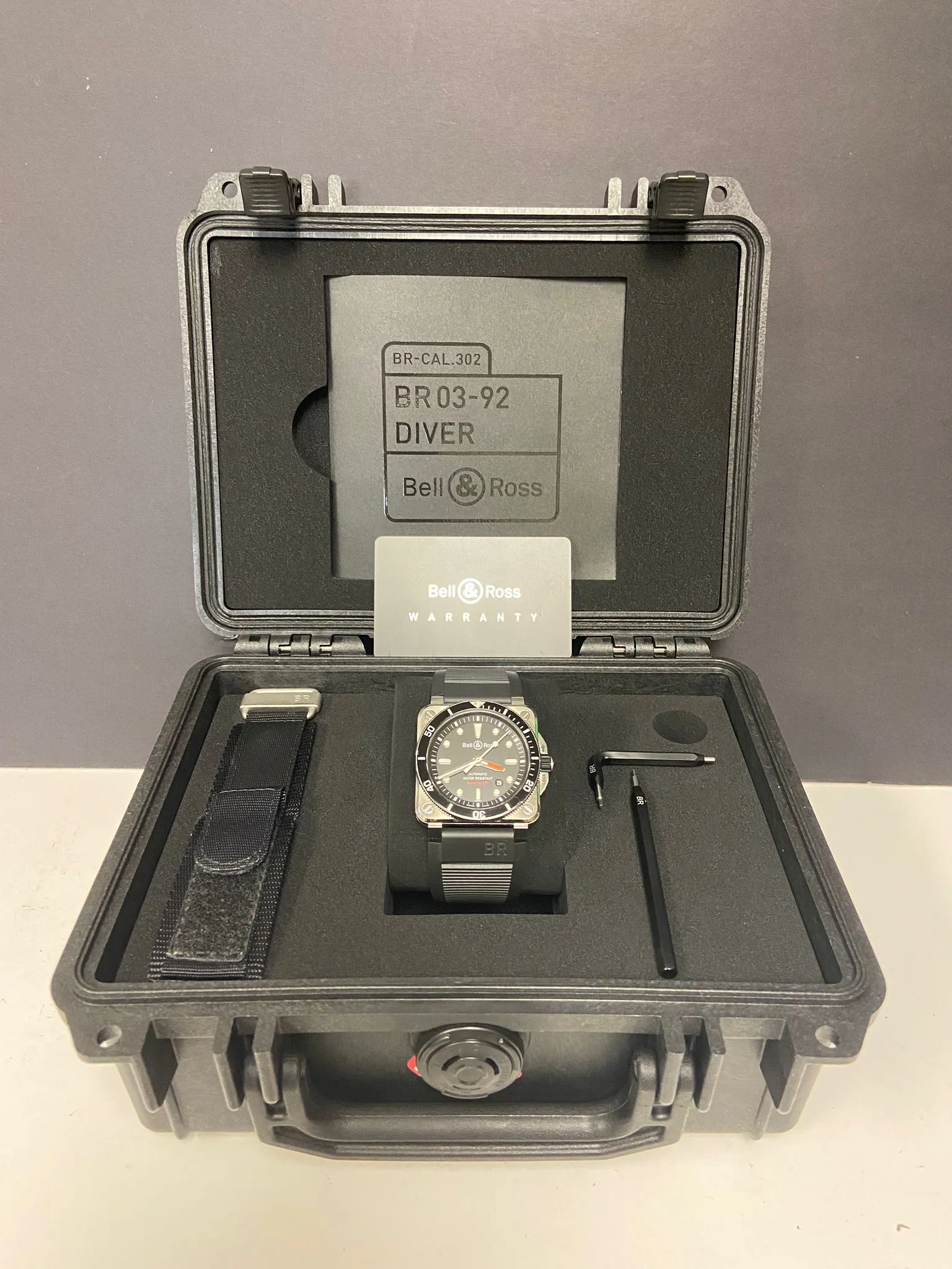 Bell & Ross BR03-92 Diver 42mm BR03-92-Diver Black Dial Automatic Men's Watch