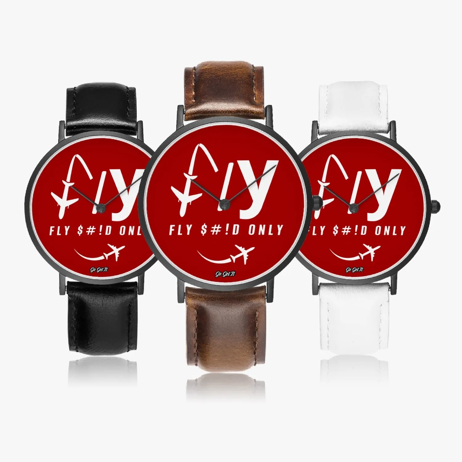 BIG Red FSO Premium Leather Watches (33mm-41mm)