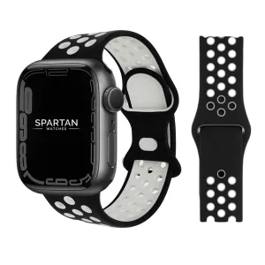 Black & White Silicone Sport Band for Apple Watch