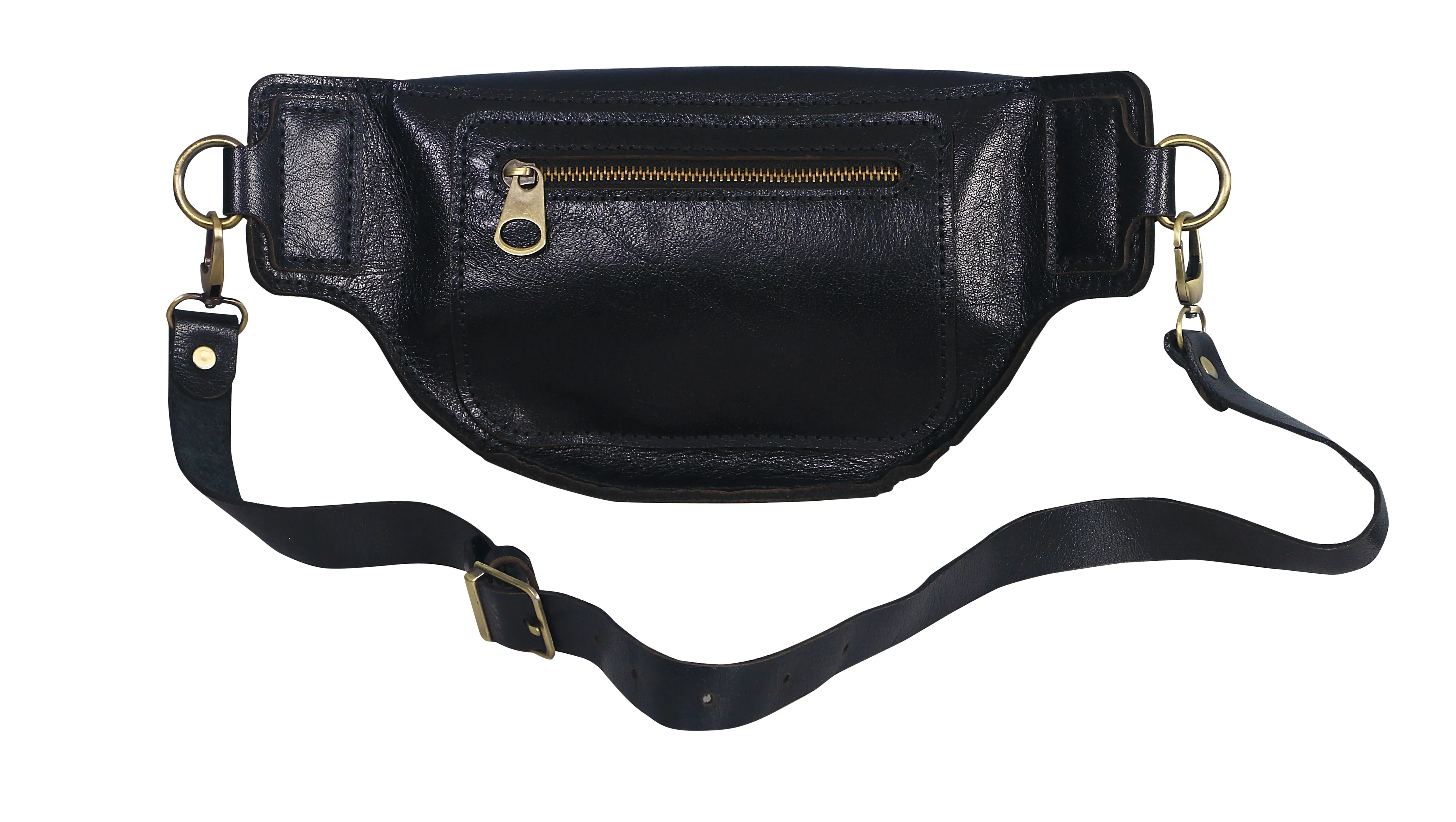 Black Casual Waist-Bag