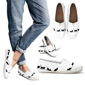 Black Cat Women's Casual Canvas Shoes