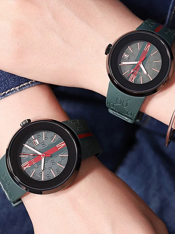 Black Shell Silicone Watch