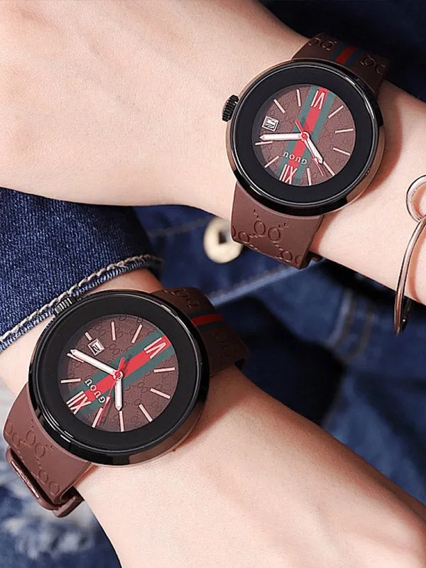 Black Shell Silicone Watch