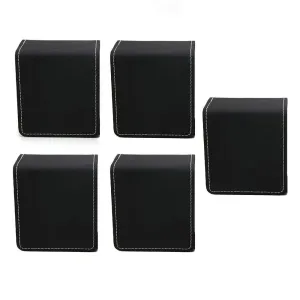 Black Single Watch Gift Box with Pillow PU Leather Wristwatch Display Case Organizer for Men