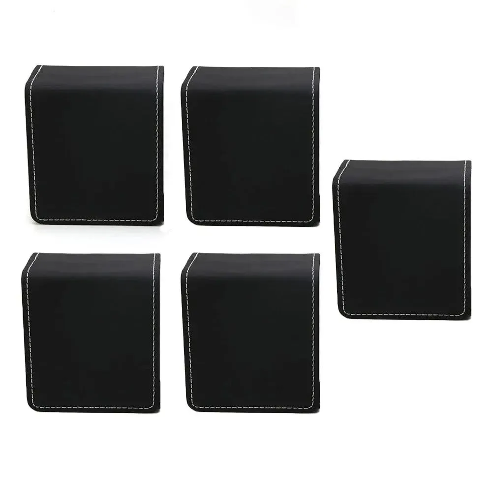 Black Single Watch Gift Box with Pillow PU Leather Wristwatch Display Case Organizer for Men