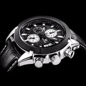 Black Tie Chronograph Watch