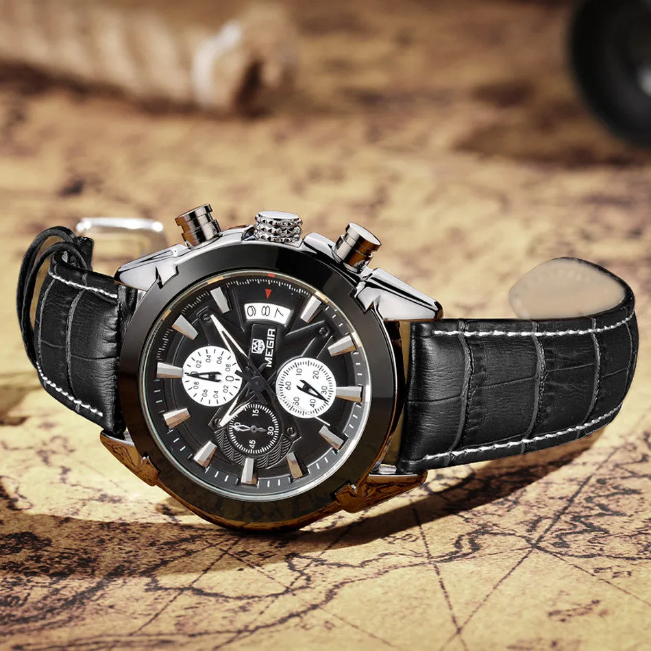 Black Tie Chronograph Watch