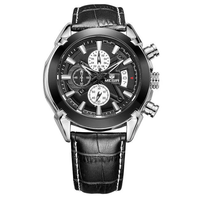 Black Tie Chronograph Watch