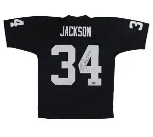 Bo Jackson Signed Los Angeles Raiders Mitchell & Ness Black NFL Jersey