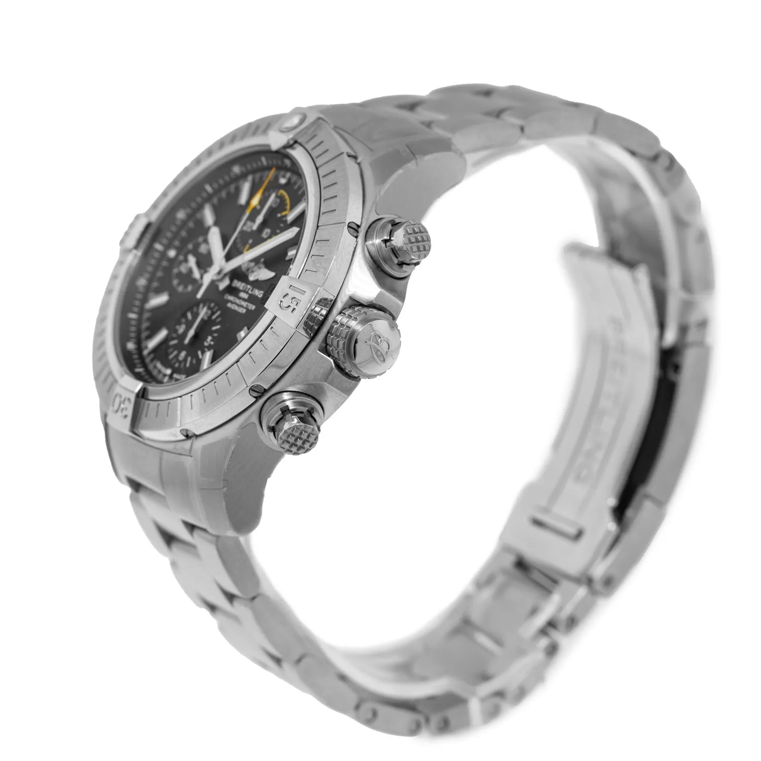 Breitling Avenger Chronograph 45mm Stainless Steel Black Index Dial A13317