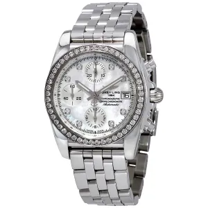 Breitling Chronomat 38 Diamondworks Mother of Pearl Dial Ladies Watch A1331053/A776SS A1331053-A776-385A