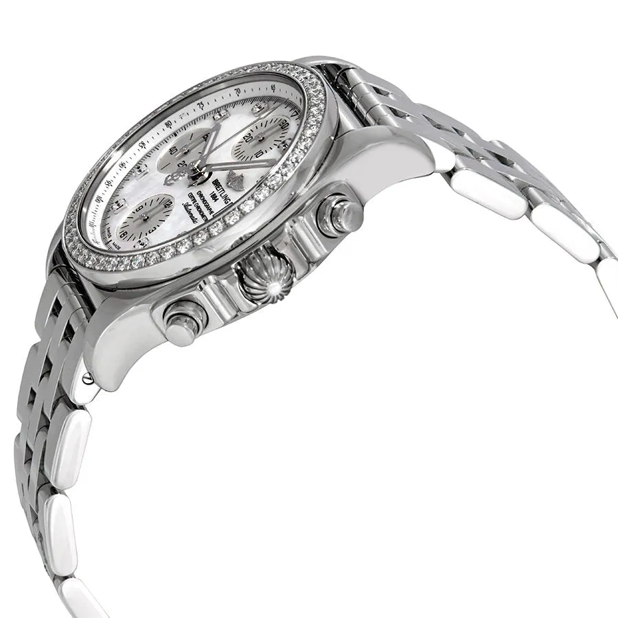 Breitling Chronomat 38 Diamondworks Mother of Pearl Dial Ladies Watch A1331053/A776SS A1331053-A776-385A
