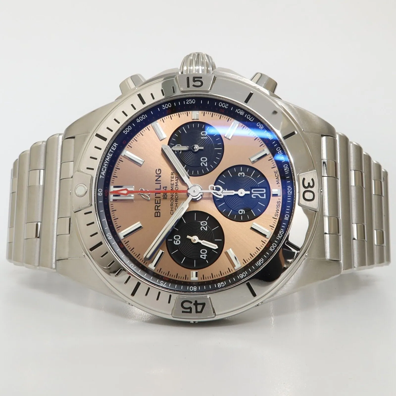 Breitling Chronomat B01 Chronograph 42MM Copper Dial Steel Automatic AB0134