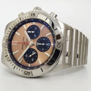 Breitling Chronomat B01 Chronograph 42MM Copper Dial Steel Automatic AB0134