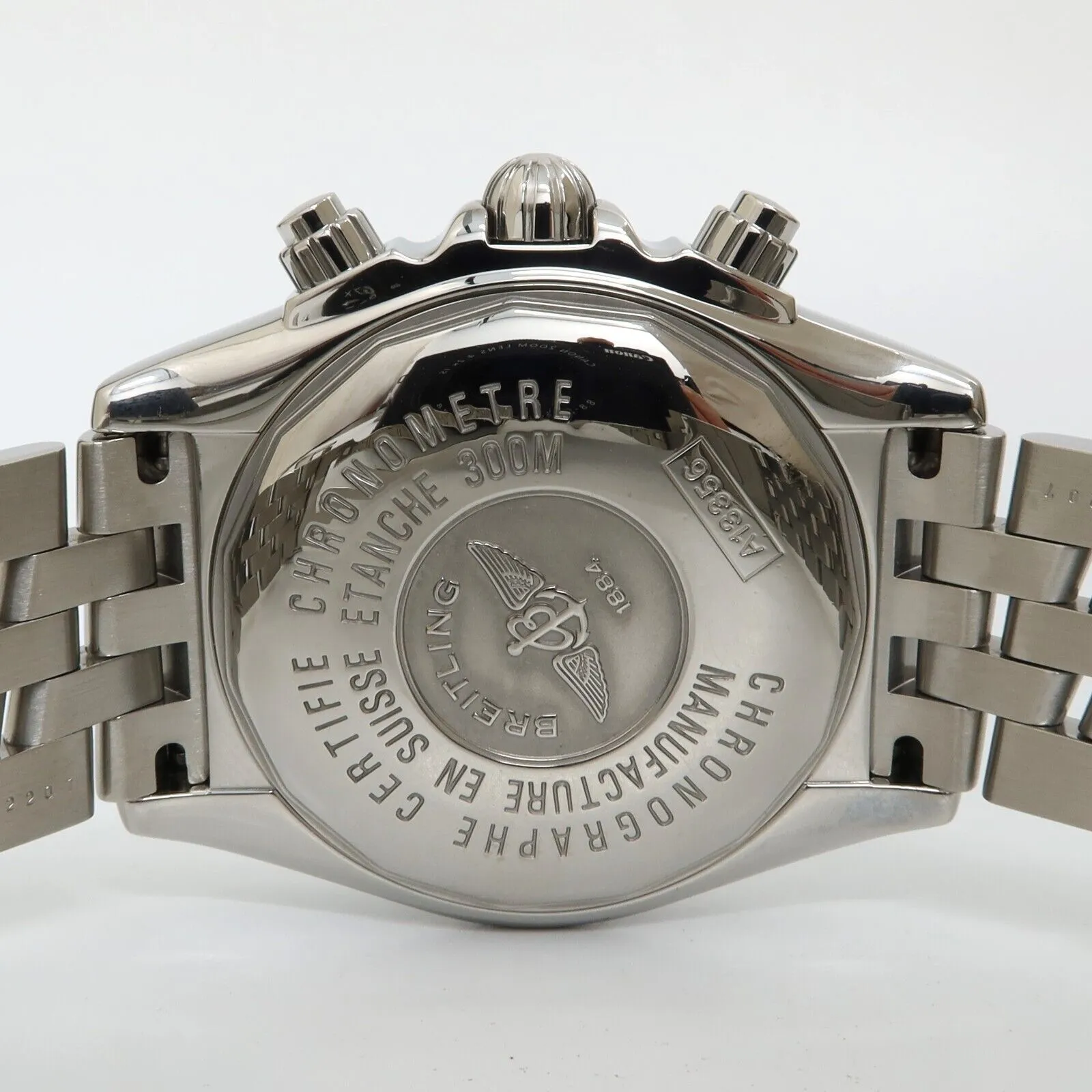 Breitling Chronomat Evolution Factory Mother of Pearl Dial Steel Chrono A13356