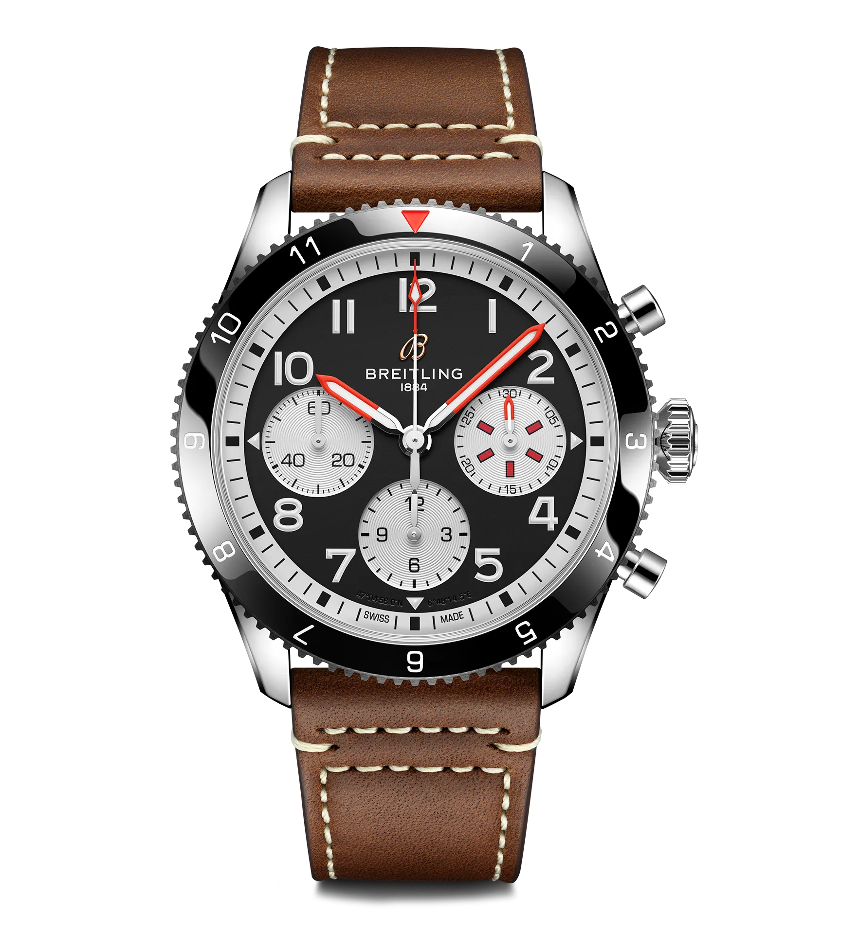 Breitling Classic AVI Chronograph 42 Mosquito Watch with Black Dial