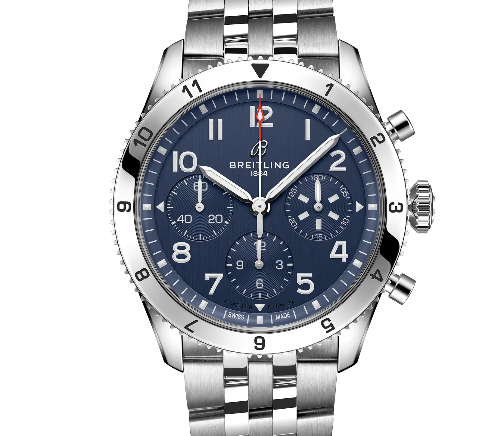 Breitling Classic AVI Chronograph 42 Tribute to Vought F4U Corsair Watch with Blue Dial