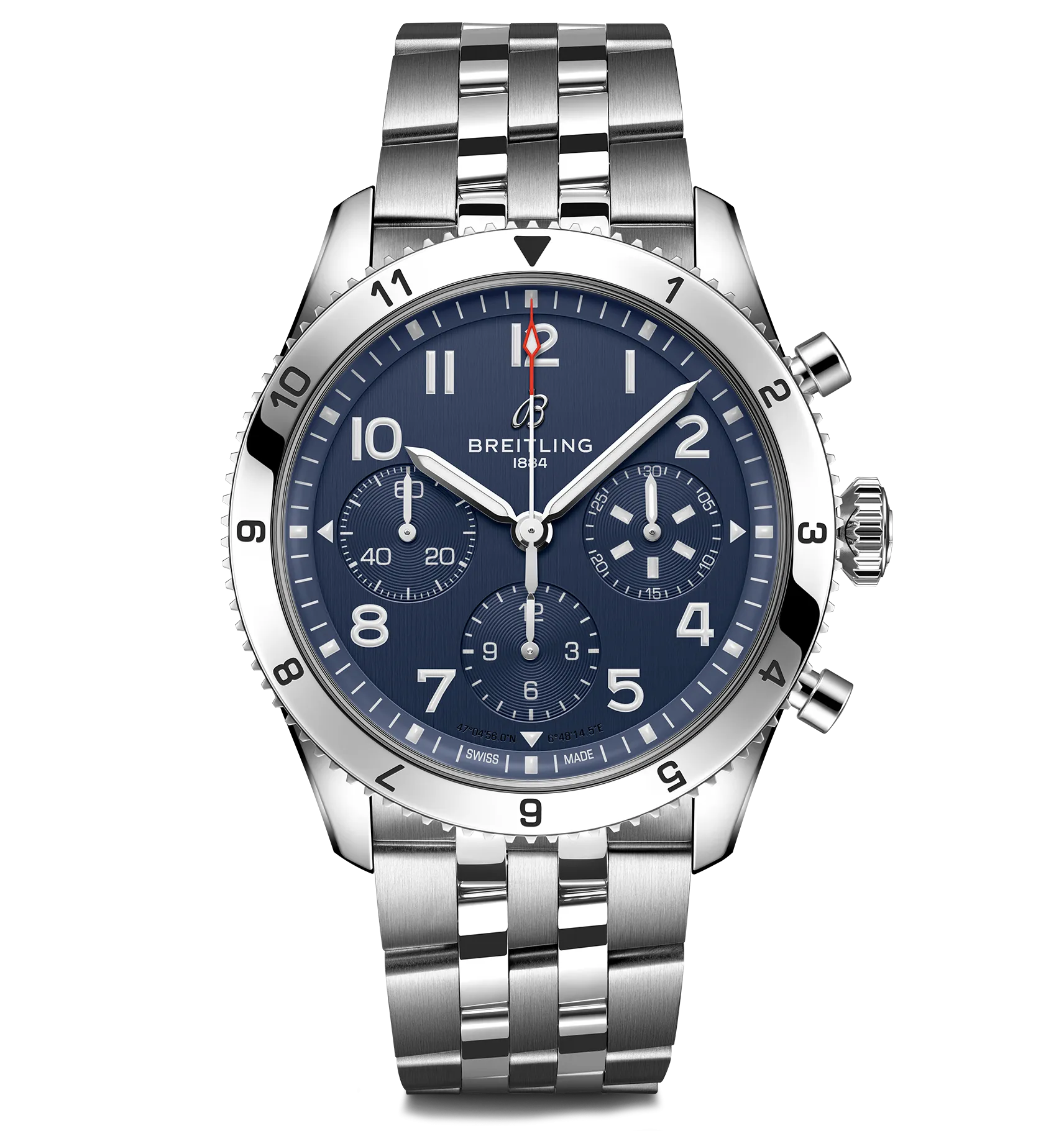 Breitling Classic AVI Chronograph 42 Tribute to Vought F4U Corsair Watch with Blue Dial
