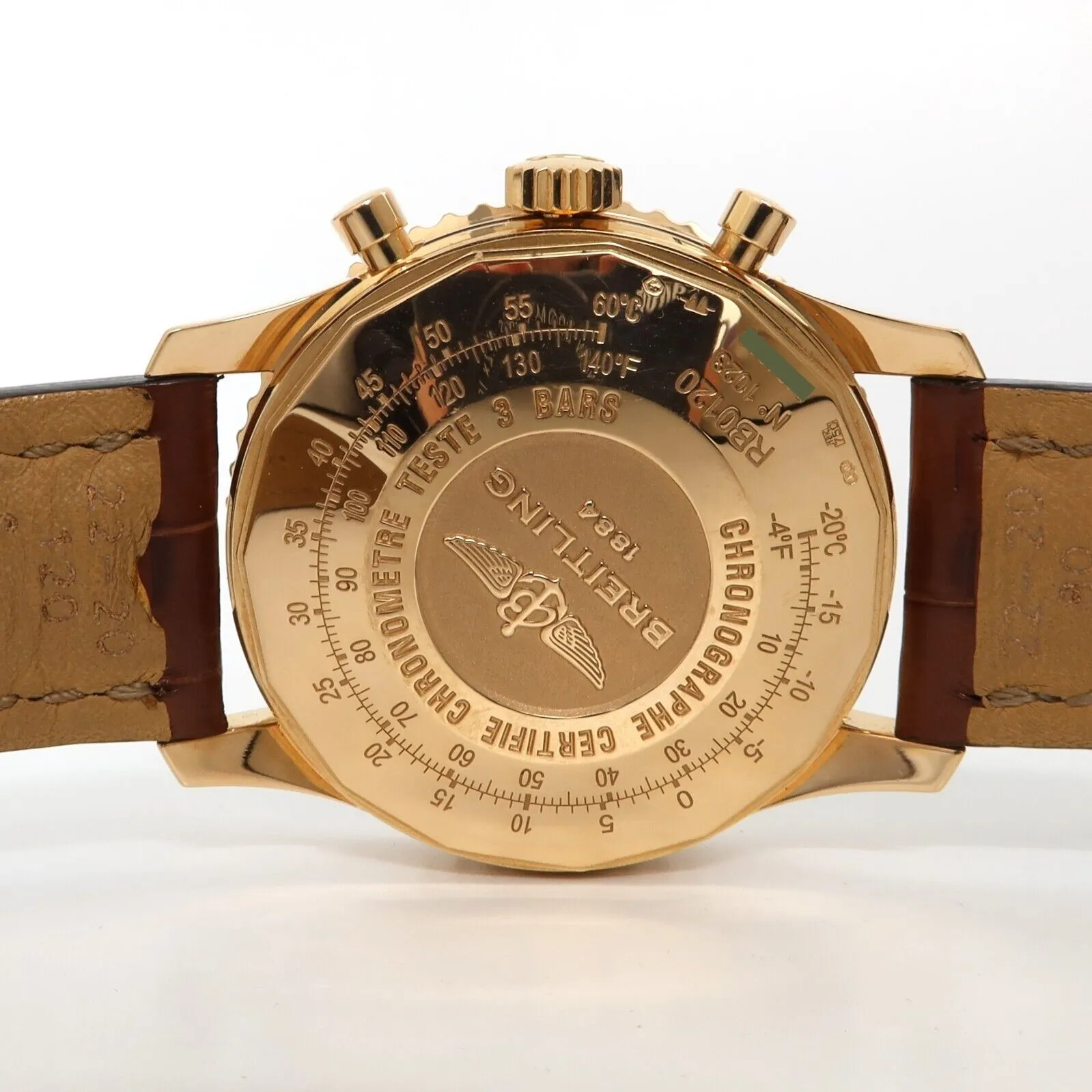 Breitling Navitimer 01 Solid 18kt Rose Gold Black Dial 43MM Automatic RB0120