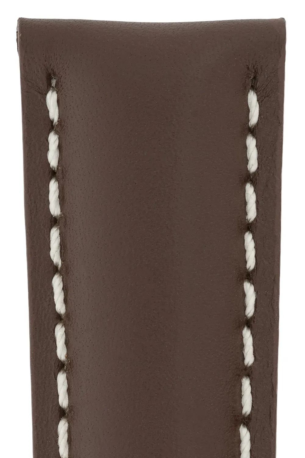 Breitling-Style Calf Leather Watch Strap & Buckle Chocolate