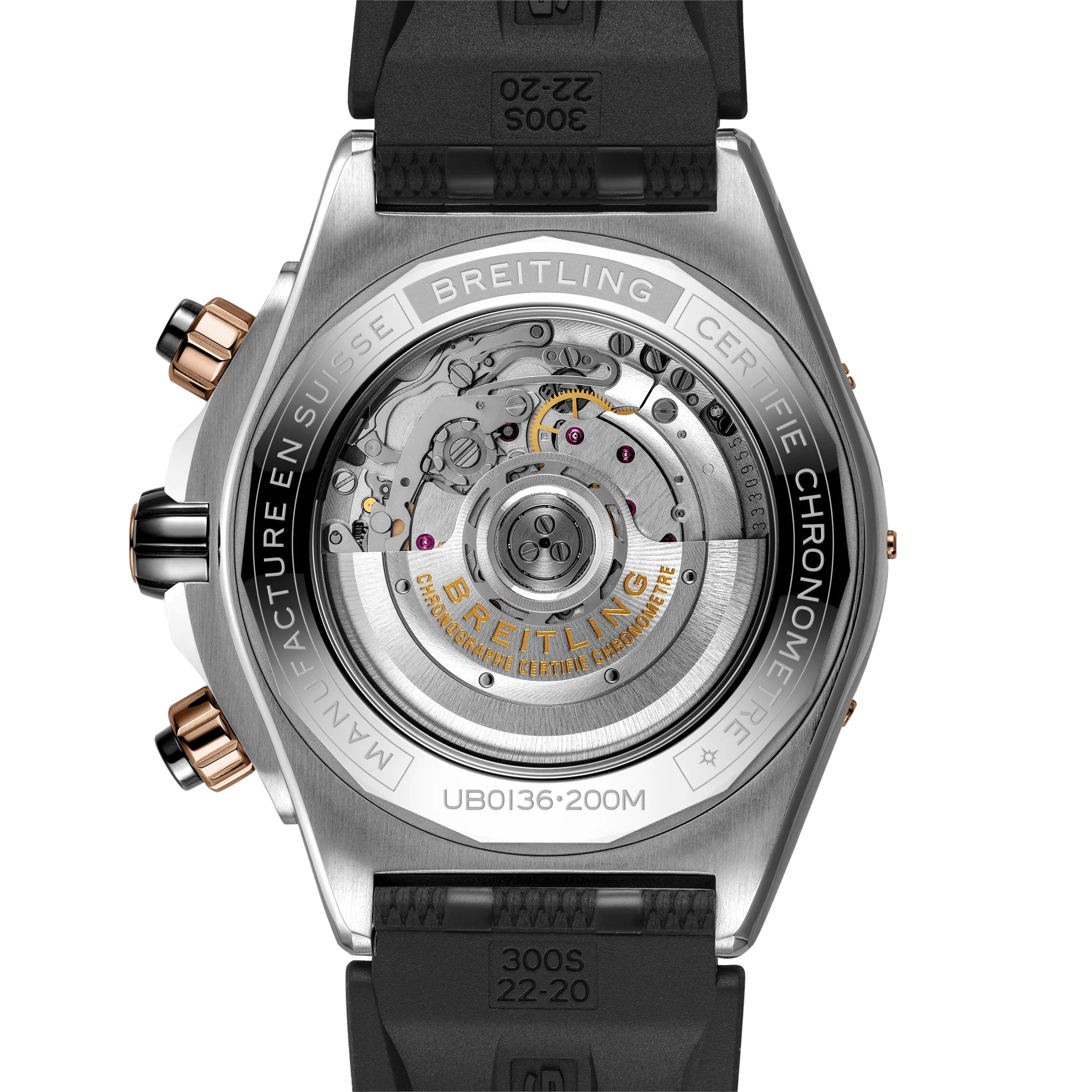 Breitling Super Chronomat B01 44 Watch with Rouleaux Rubber Strap