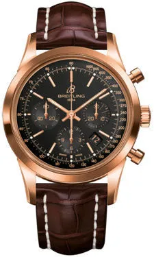 Breitling - Transocean Chronograph Red Gold - Croco Strap