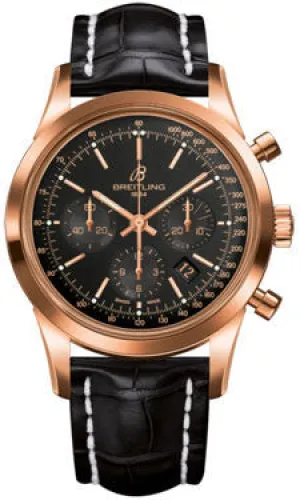 Breitling - Transocean Chronograph Red Gold - Croco Strap