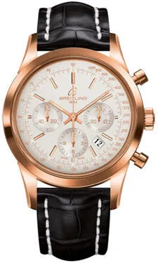 Breitling - Transocean Chronograph Red Gold - Croco Strap