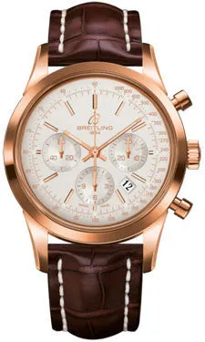 Breitling - Transocean Chronograph Red Gold - Croco Strap