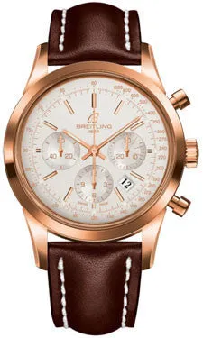 Breitling - Transocean Chronograph Red Gold - Leather Strap