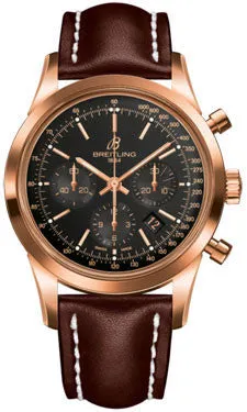 Breitling - Transocean Chronograph Red Gold - Leather Strap