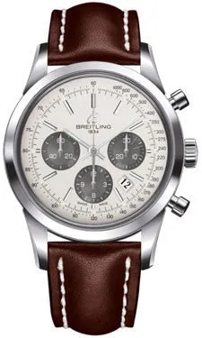 Breitling - Transocean Chronograph Stainless Steel - Leather Strap